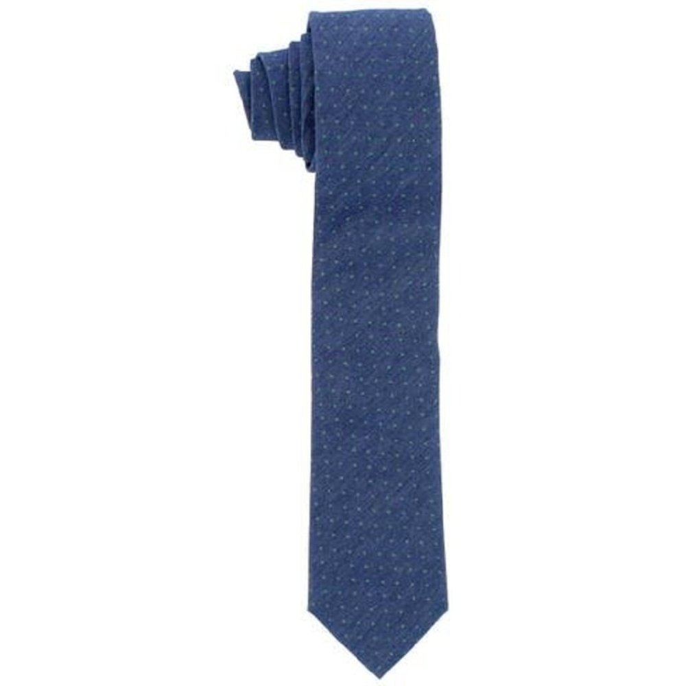 Club Room Estate Neckwear 100% Cotton Tie in Blue Retail $49.50